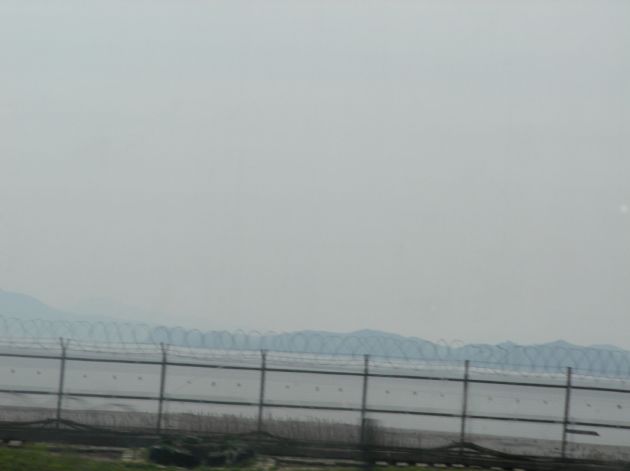 自由路からの風景（臨津江と北朝鮮）
